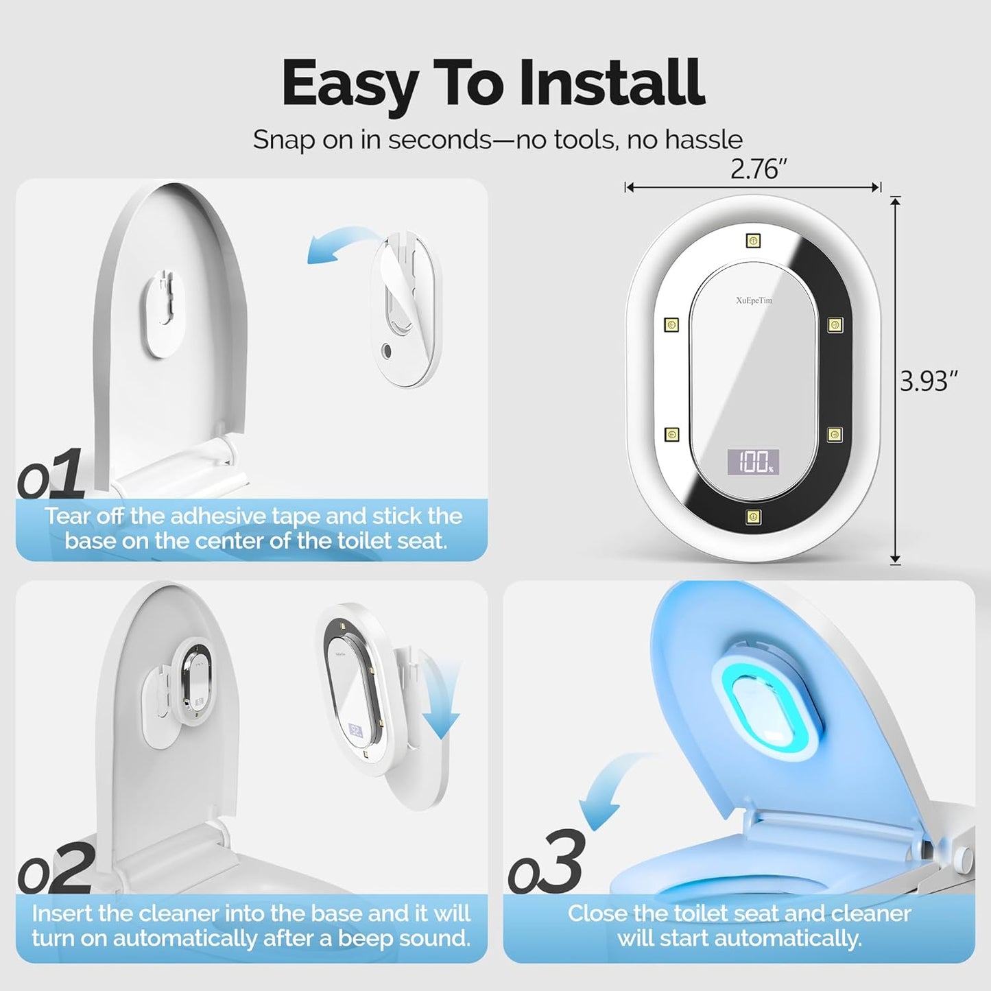 Smart Toilet UV-C Sanitizing & Odor-Control System