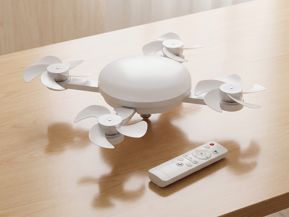 E27 Socket Ceiling Fan Light with Remote Control – Silent 2-in-1 LED Fan & Light